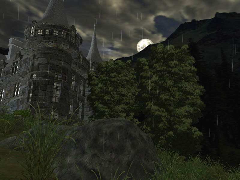 Immerse into gripping and mysterious atmosphere of a Gothic Dark Castle at night