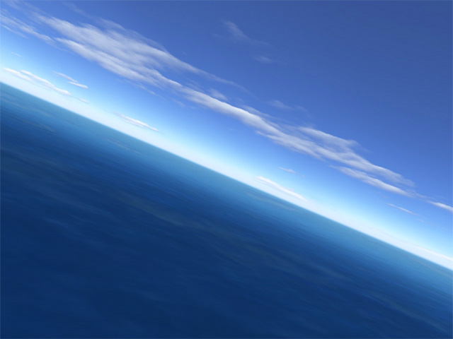 Screenshot of Flight over sea