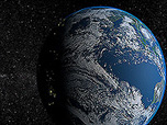 Solar System - Earth 3D screensaver screenshot. Click to enlarge