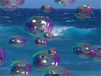 Amazing Bubbles 3D screensaver screenshot. Click to enlarge