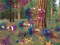 Amazing Bubbles 3D screensaver screenshot. Click to enlarge